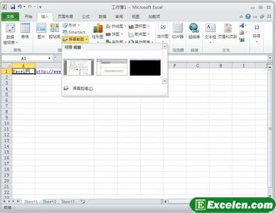 Excel2010的截图工具