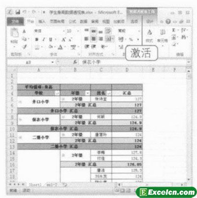 Excel 2010中的切片器功能
