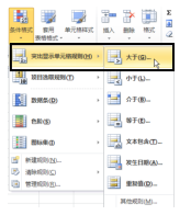 Excel2010条件格式设置