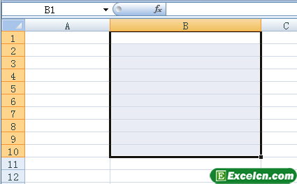 选中Excel2007的单元格