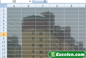 对Excel工作表设置工作表背景 excel工作表背景