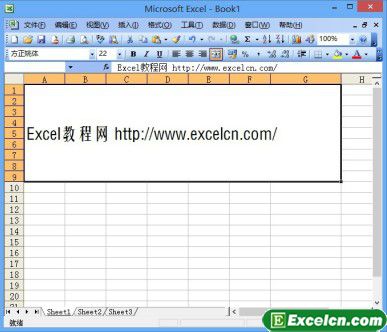 设置Excel2003单元格字体